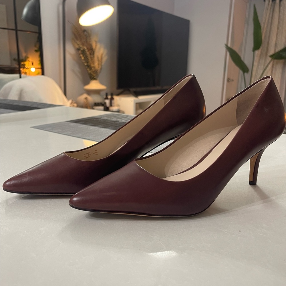 Cole Haan Burgundy Heels